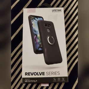 LG harmony 4 phone case black rose quarts holographic Zizo wireless matte clear